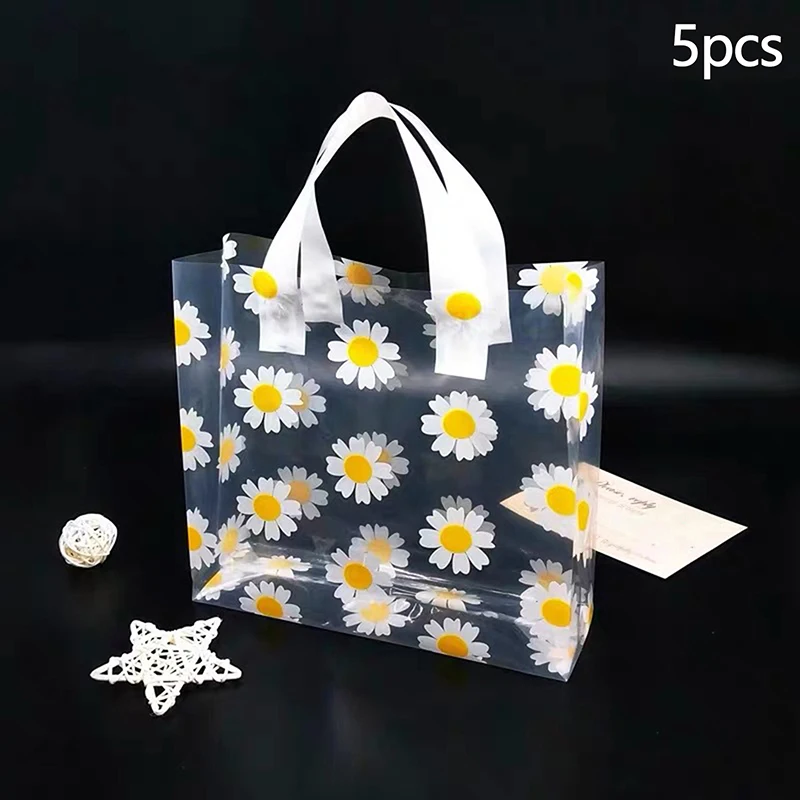 

Прозрачные подарочные пакеты с принтом маргариток JETTING