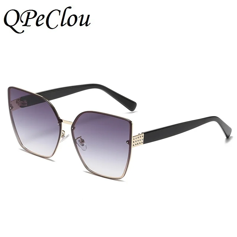 Солнцезащитные очки кошачий глаз женские винтажные Роскошные градиентные