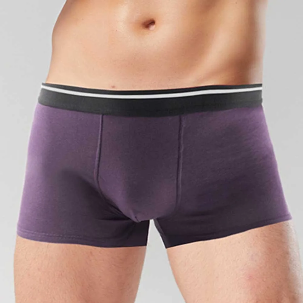 

Men Underwear U Pouch Boxers Cotton Pure Color Breathable Lingerie Mid-waist Underpants Soft Shorts Knickers Briefs Male Panties
