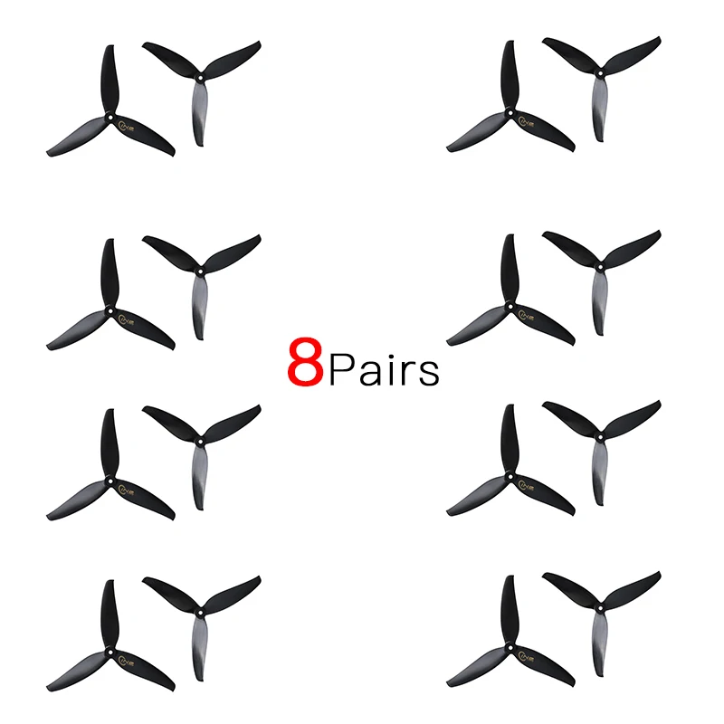 8 пар C7 5x4 6 T-MOTOR C7546 Cinema Трехлопастной пропеллер для FPV версии фристайла RC Racing Drone