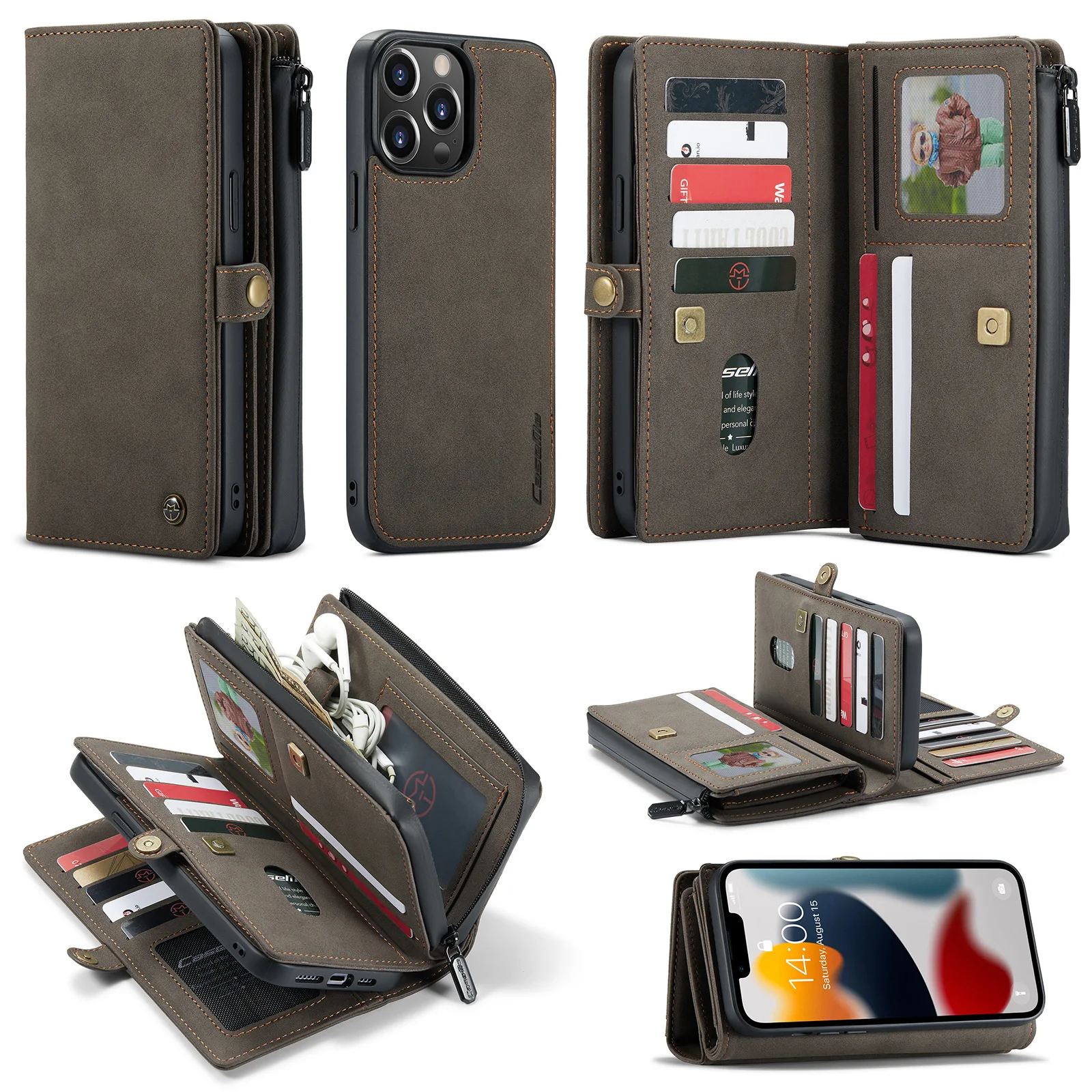 

Чехол для iPhone 11 12 13 Pro Max Plus, Ретро Чехол-Кошелек, винтажный Чехол-книжка для карт для iPhone 7 8 Plus SE2, кожаный чехол