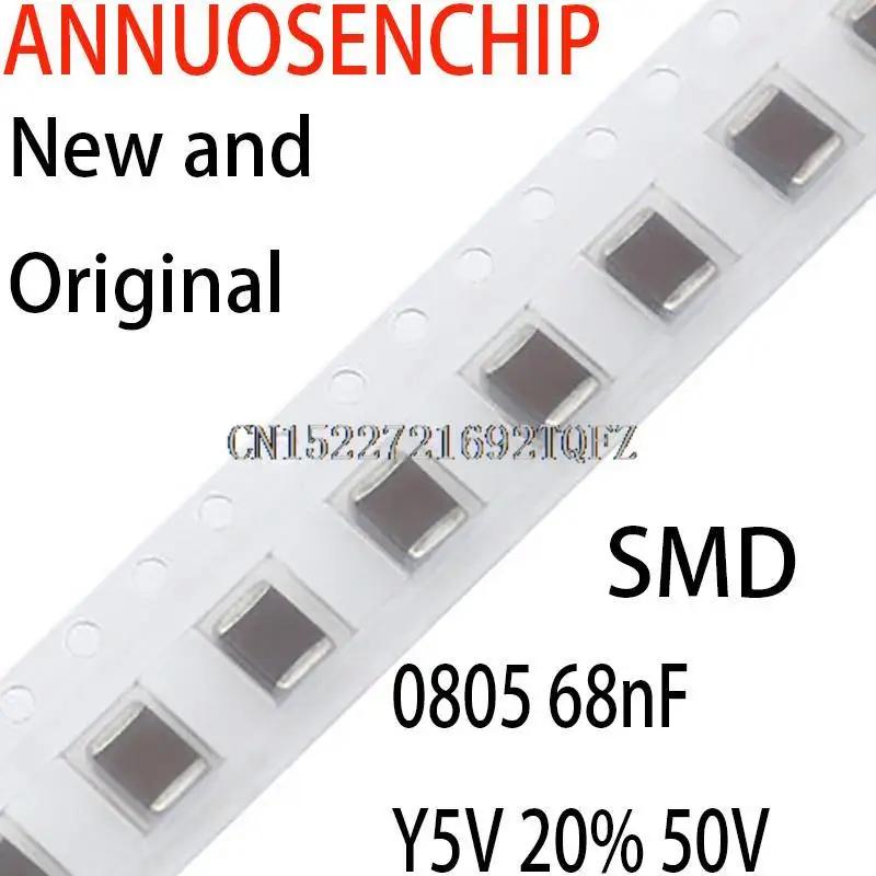 

4000 шт., многослойный керамический конденсатор 0805 68nF Y5V 20% 50V