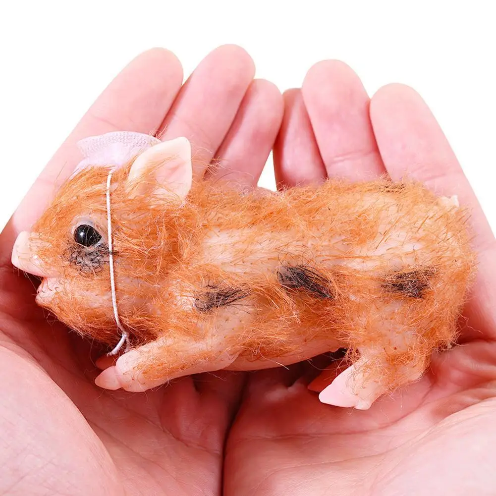 Мягкая силиконовая кукла в виде свиньи 5 дюймов реалистичные куклы-реборн