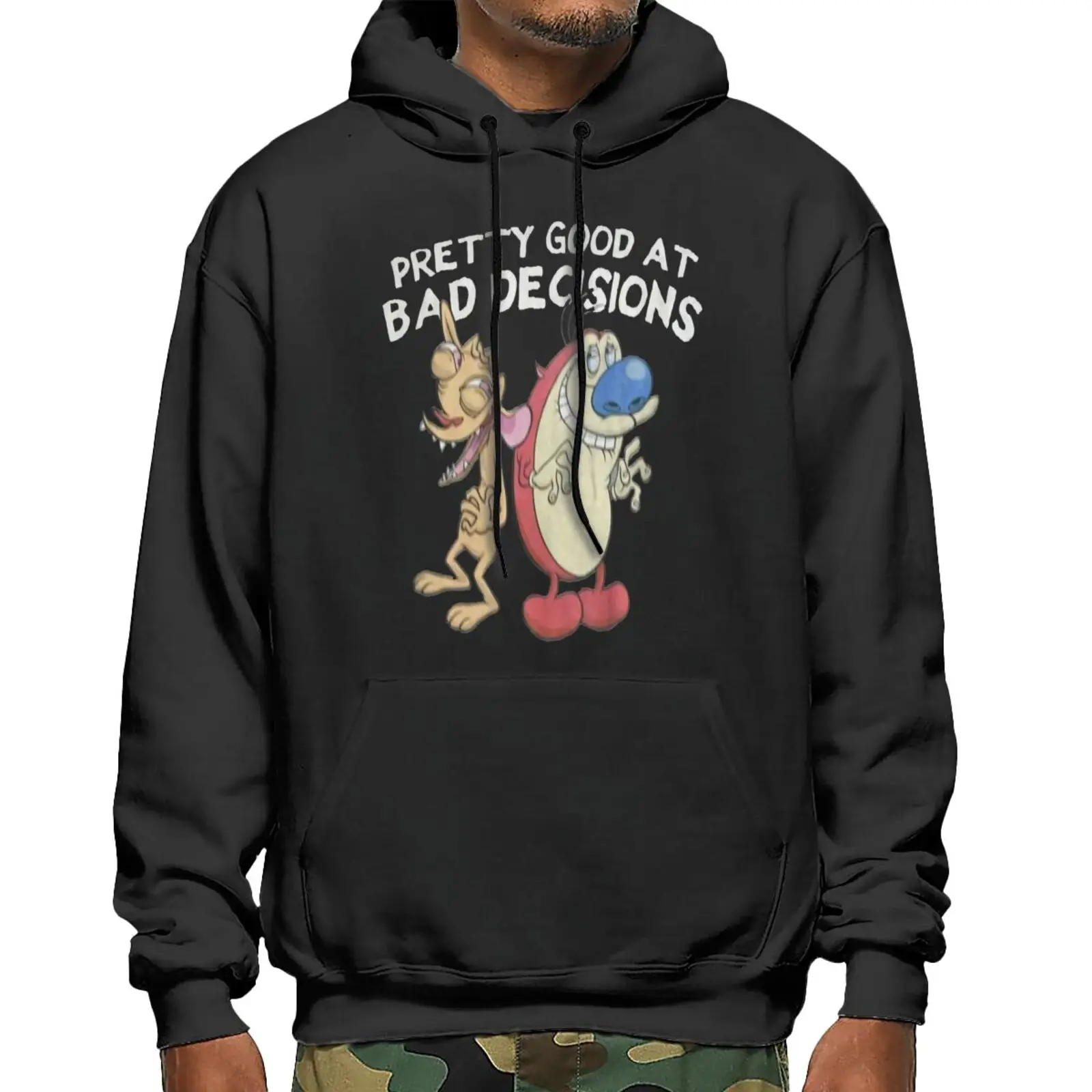 

Jukebox Ren Stimpy Pretty Good Bad Sweatshirts Hoodies Anime Clothing Hoodies Tracksuit Men's Hoodie Sweatshirt Sweat Oversize