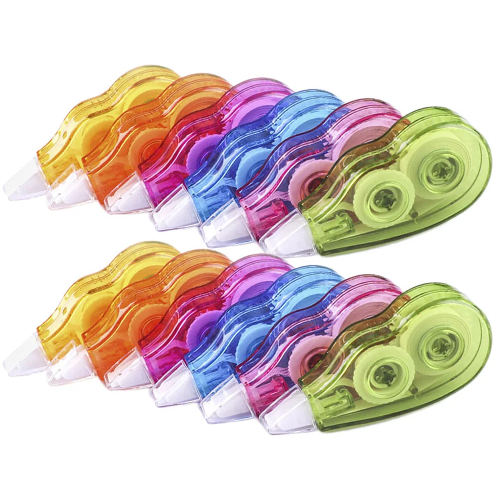 

12 Pcs Correction Tape White-out Stationery Studying Writing Tapes Pp Portable Correcting Corrector Student Suit Kids