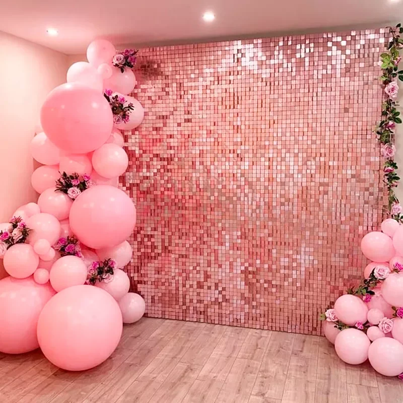 

Party Decorations Shimmer Sequin Backdrop Background Wedding Baby Shower Decor Party Background Glitter Foil Curtain