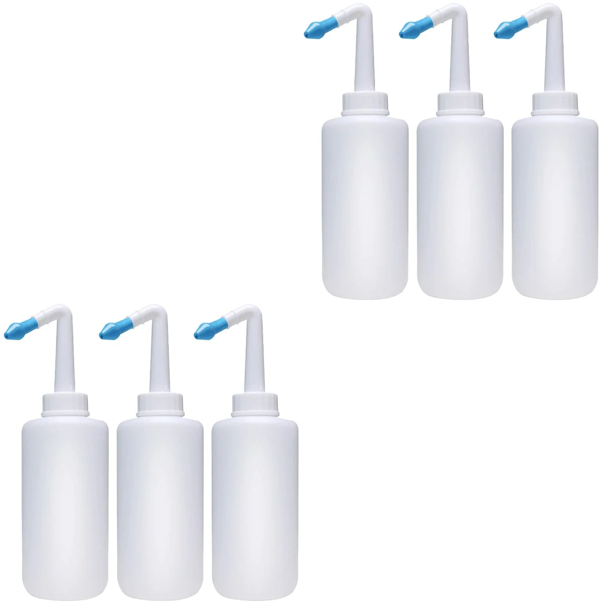 

6 Pcs Baby Tools Neti Pot Nose Cleaner Nasal Washing Rinse Bottle Salt Water Jug 24x5.5cm Plastic Irrigation
