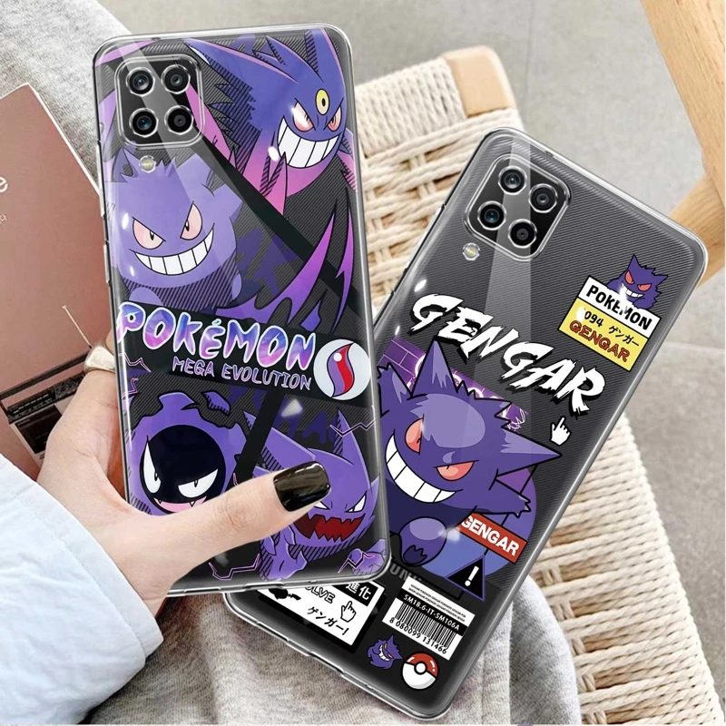 

Чехол для Samsung Galaxy A04 A03s A04e A02s 04s A03 Core A02 A01 A20s A30 A20e A50s Pokemon Gengar аниме мультяшный японский чехол