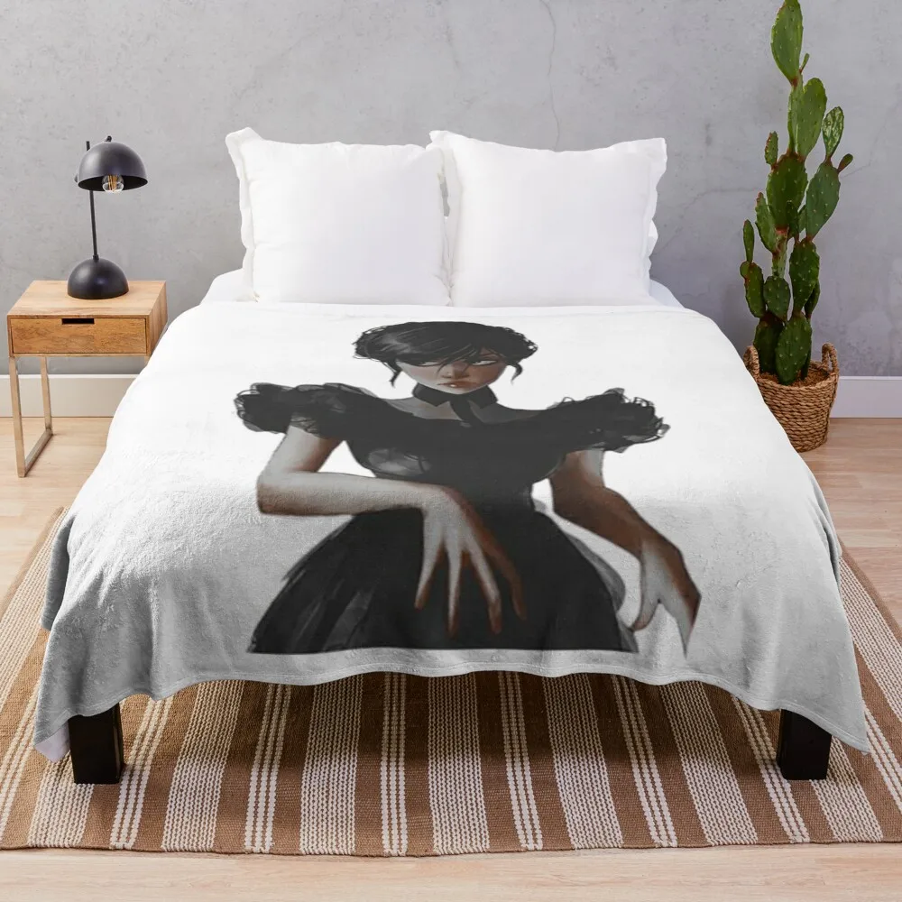 Среда Аддамс Дженна Ортега nevermore wenclair Ночные навесы Цифты Плед