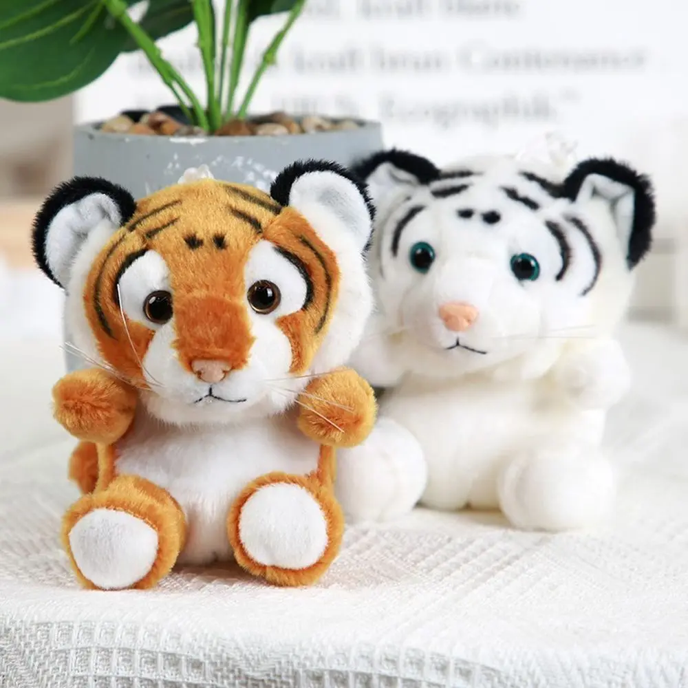 

Design Plush Men Little Tiger Chinese Style Pendant Car Key Ring Ornaments Women Key Chain Cute Animal Coin Purse