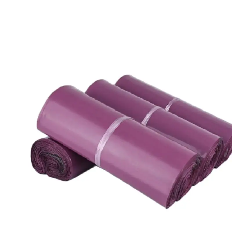 50Pcs/Lot Express Courier Bag Purple Color Clothing Mailing Packing Bags Poly Biodegradable Envelope Storage Bags