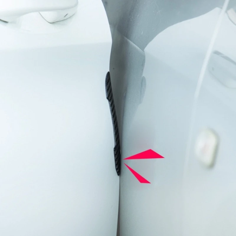 4 шт. защитная лента из углеродного волокна для боковых дверей автомобиля