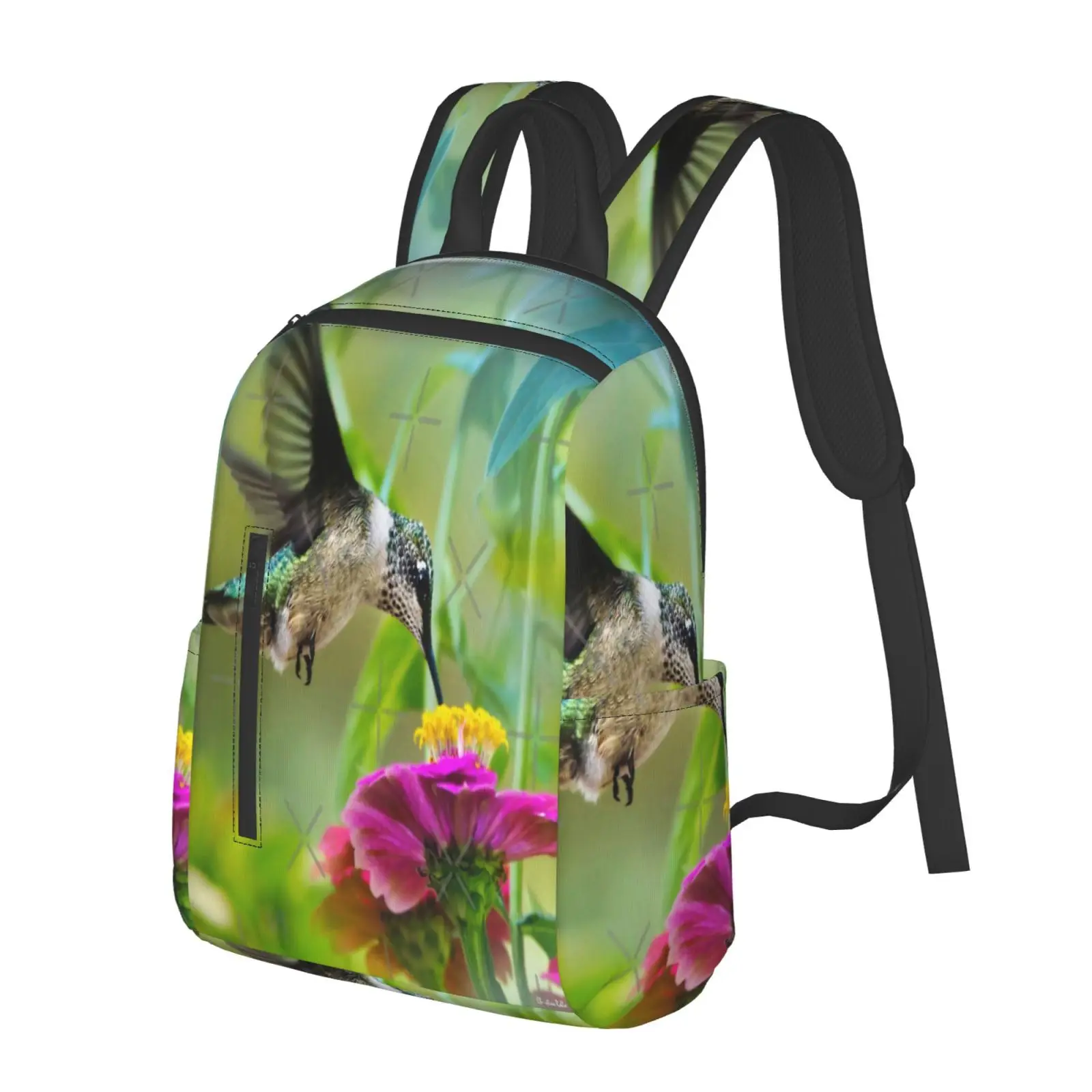 

Квадратный рюкзак Sweet Hummingbird, женская спортивная сумка, рюкзак, сумки на плечо, портфель, рюкзак