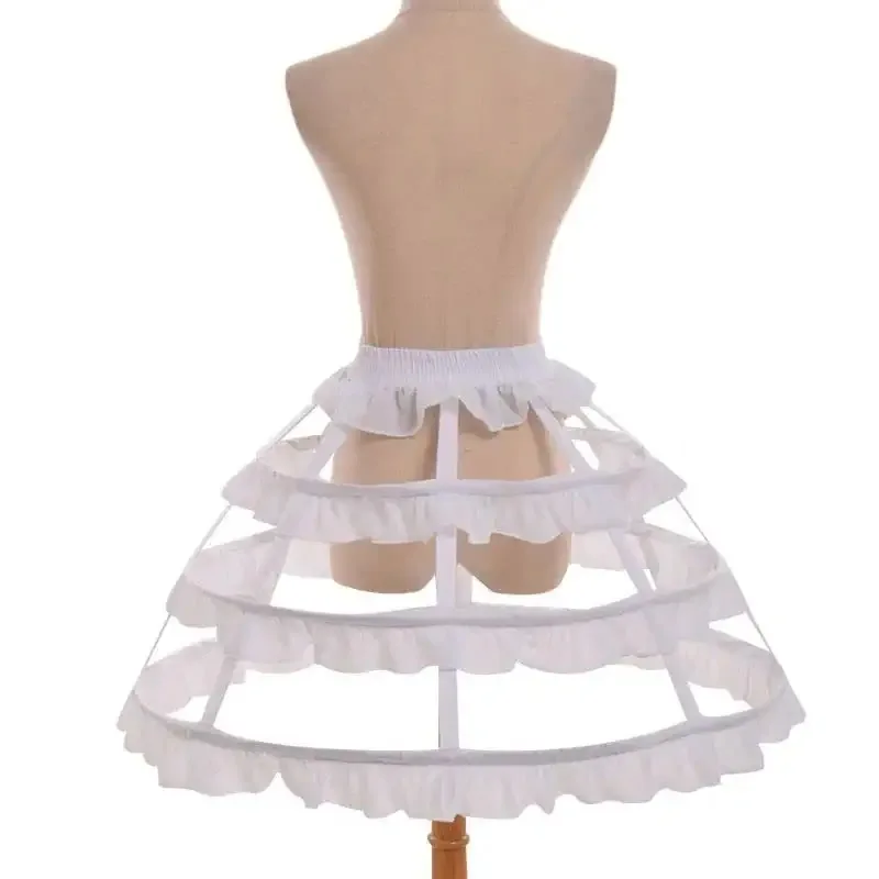 

Women Girls Hollow Leaf Lace Bird Cage Fish Bone Skirt Cosplay Dress Skirt Petticoat Bride Wedding Dress 2023
