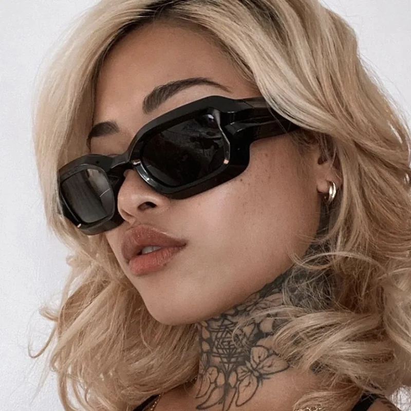 

Солнцезащитные очки унисекс, небольшие квадратные, прямоугольной формы, роскошные брендовые дизайнерские, с градиентом