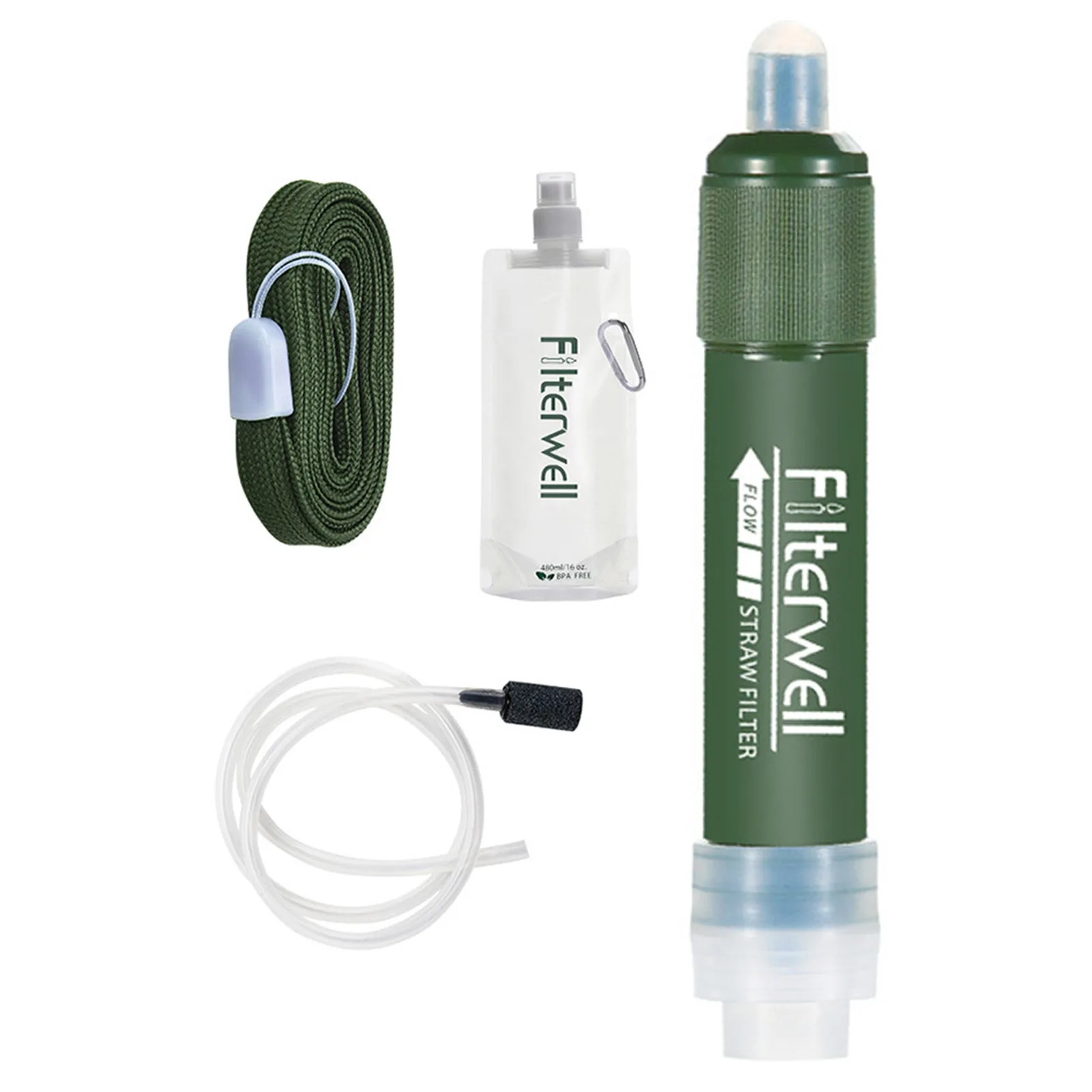 

Personal Water Filter 0.01 Micron Survival Water Filter 0.01 Micron Survival Water Purifier Emergency Outdoor Water Filter Straw