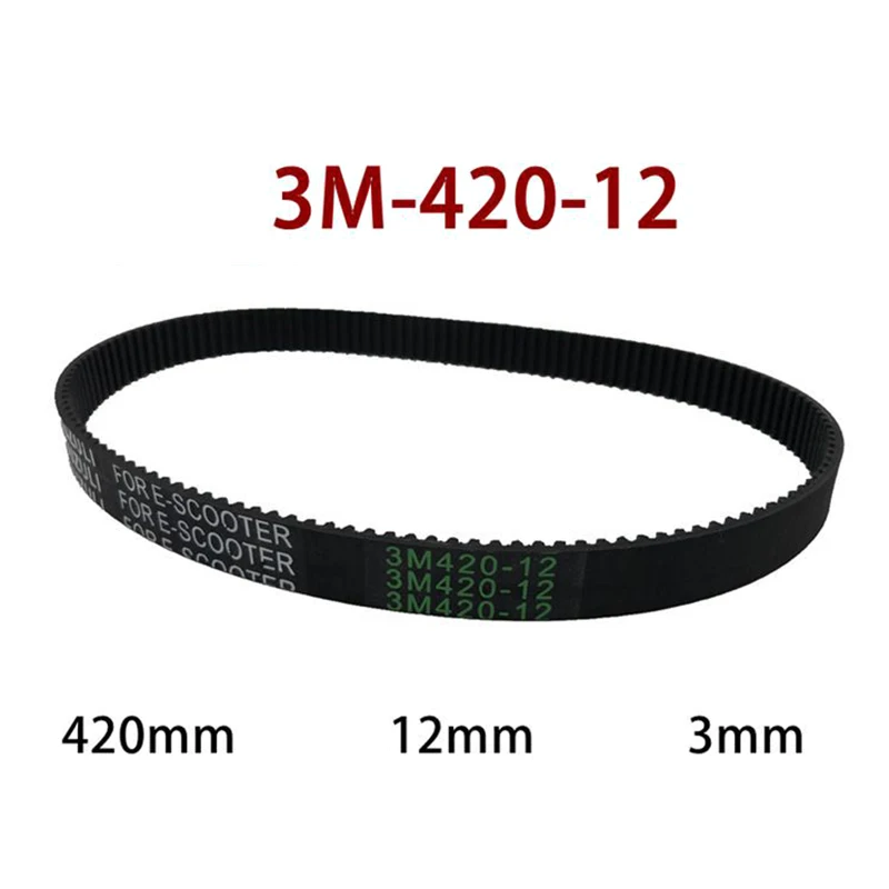 

Electric Scooter Drive Belt 390-3-M-12 Timing Belts Thickened Rubber Strap Small Surfing Thickened Transmission Belt