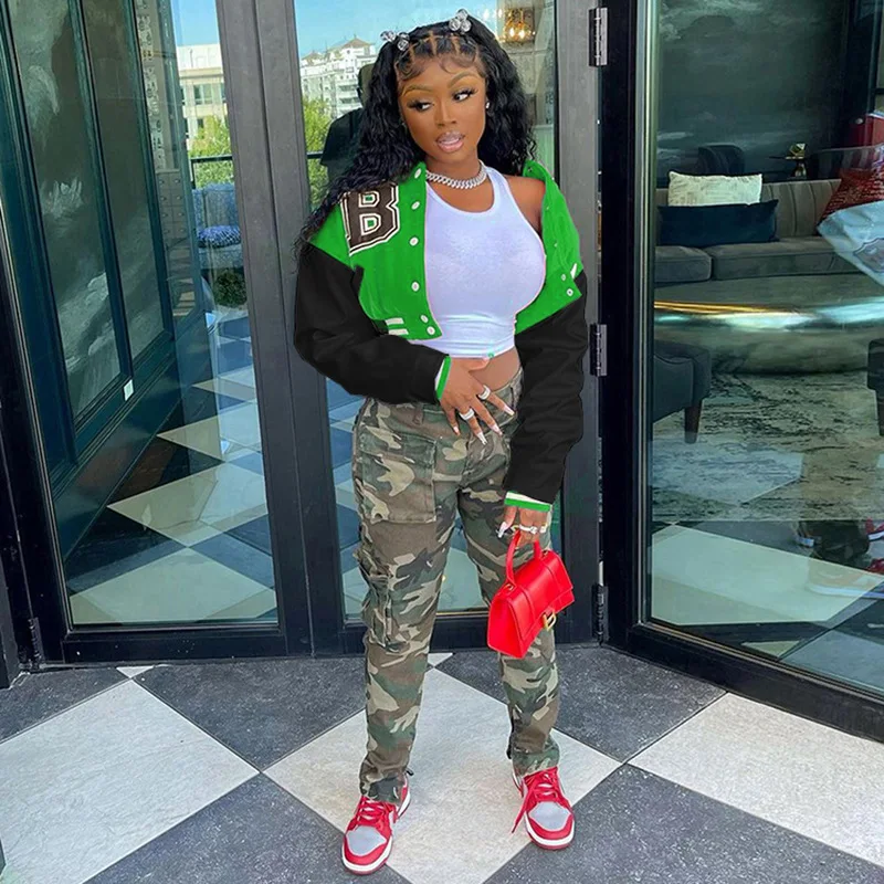 Бейсбольная куртка Женская весенне-осенняя одежда модные повседневные женские