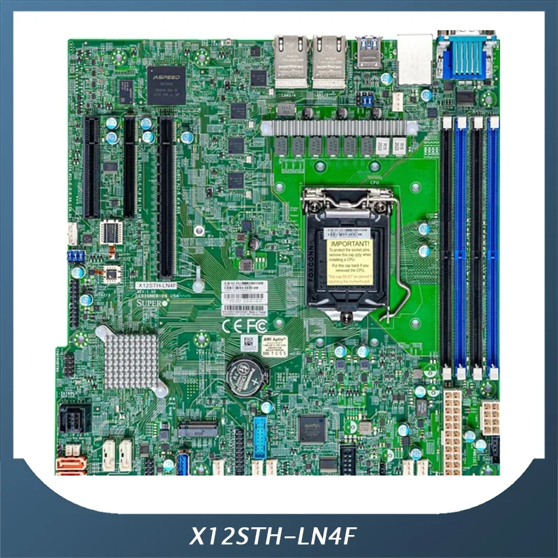 X12STH-LN4F Server Motherboard For Supermicro C256 Support E-2300 E-2388 High Quality