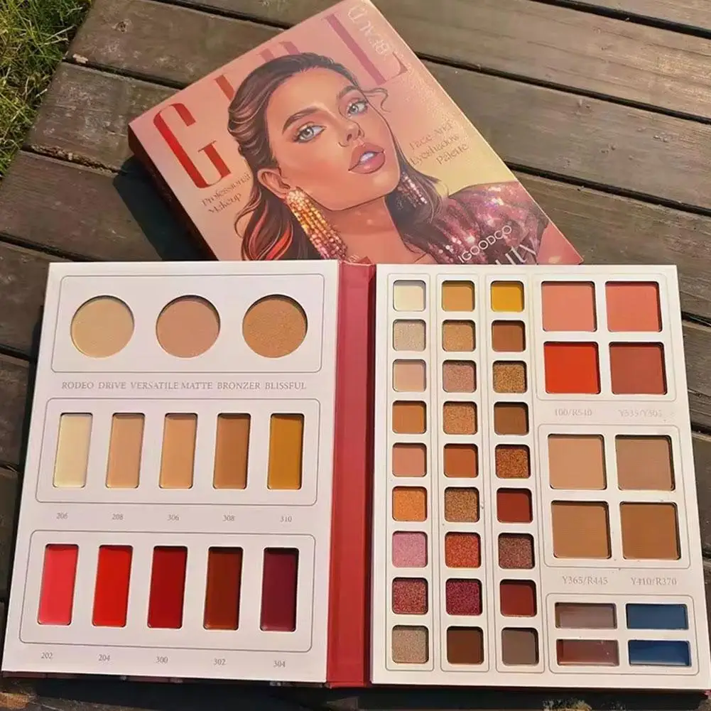 52 цветов многофункциональная палитра теней для век мерцающие матовые блестящие