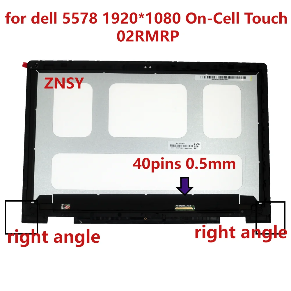 LP156WFC-SPC1 для dell inspiron 5578 сенсорный экран в сборе FHD дисплей матричная панель Замена