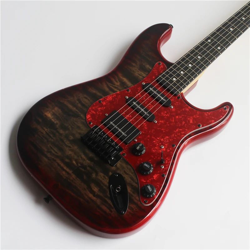 

high quality solid mahogany wood electric guitar