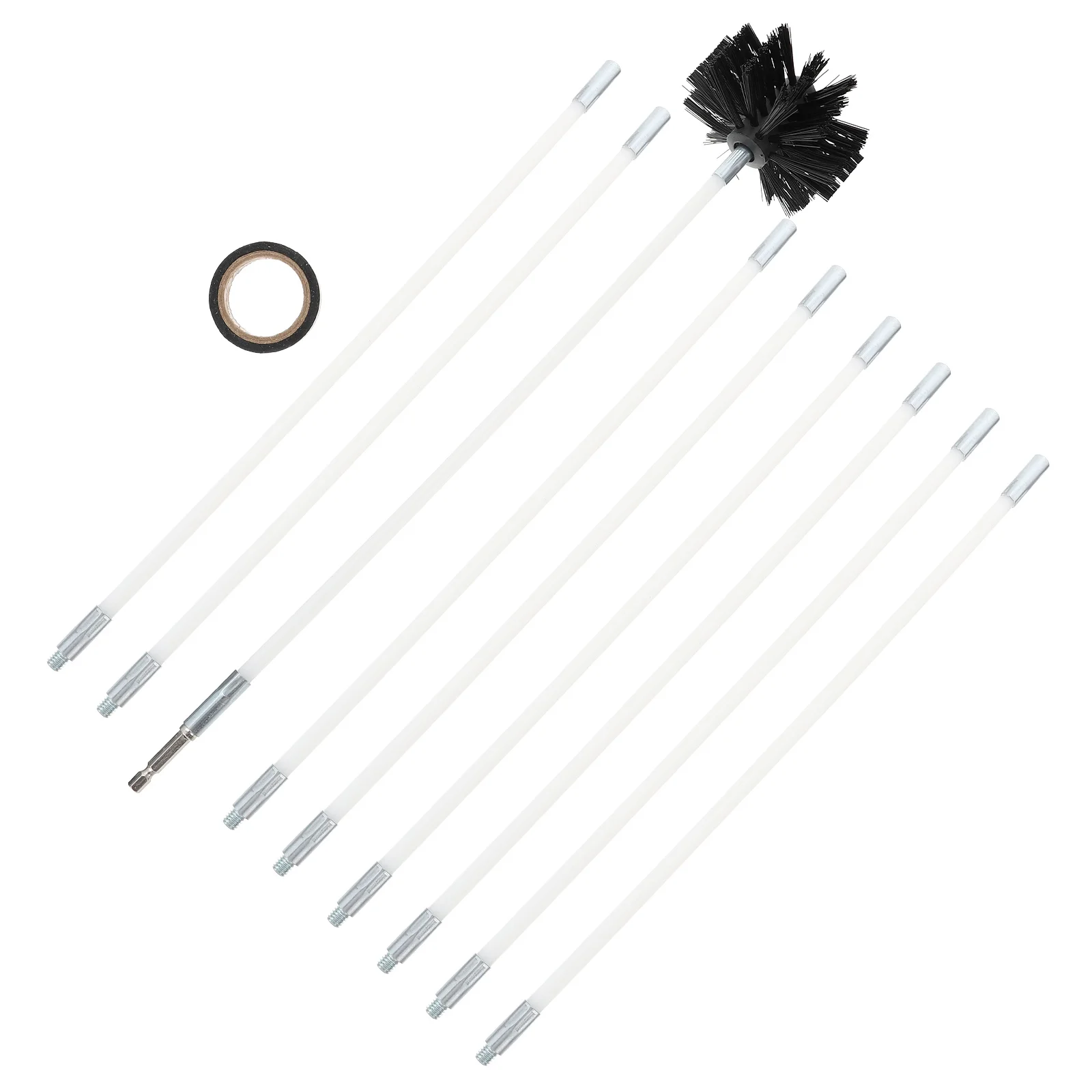 

Chimney Brush Cleaning Nylon Condenser Cleaner Duct Pipe Cleaners Dryer Vent Tool Fireplace firewood