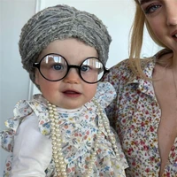 winter warm children baby hats caps kids boy girl beanie hat party dance cute old lady woman curly hair wig cap photography prop
