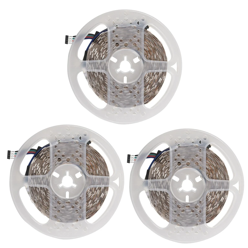 

3X RGB 300 5050 LED Flexible Light Strip Non-Waterproof DC12V 5M