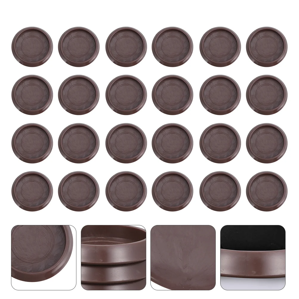 

24pcs Caster Cups Square Area Rugss Stoppers Wheels Floor Protectors for Home Office
