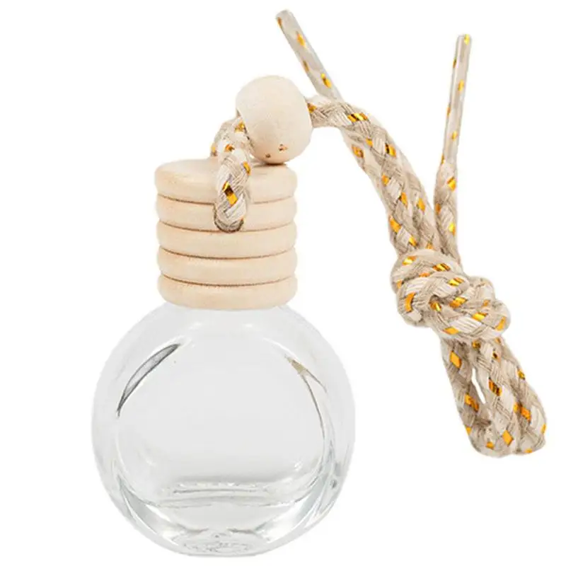 

10ml Car Air Freshener Bottle Car Hanging Perfume Pendant Fragrance Empty Glass Perfume Diffuser Aromatherapy Decoration Bottle