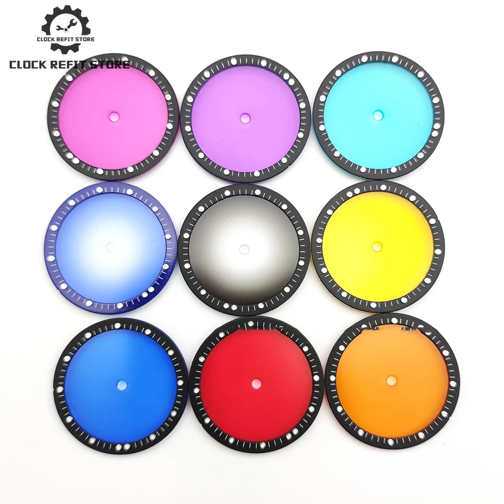 

Clock modification latest transparent dial 28.5mm sterile dial green luminous dial accessory NH35 / NH36 / 4R36 / 4R35 movement