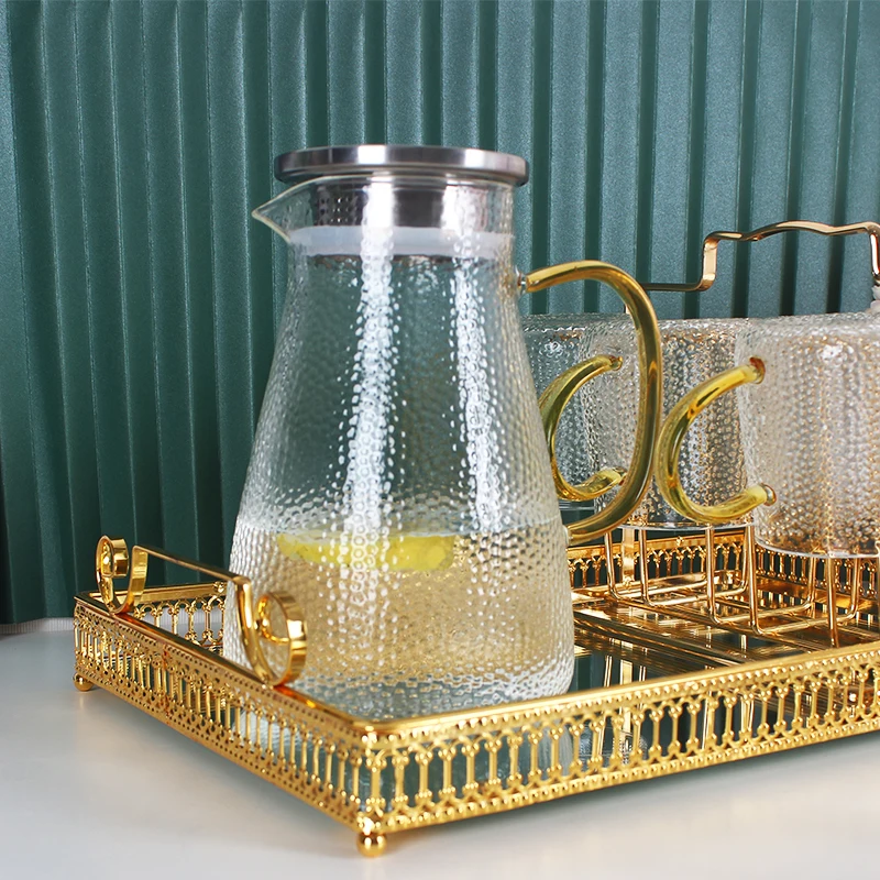 2022 Новое поступление Набор термостойких стеклянных кувшинов для воды с большой