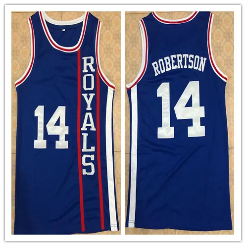 

#14 Oscar ROBERTSON Royals Vintage Throwback Basketball Jerseys,Retro Men's Customized Embroidery and Stitched Jersey