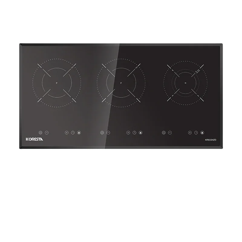 

3 Horizontal burners Stainless Steel SUS304 Hob Induction Cooktops Electric Stove 5500w Cooker