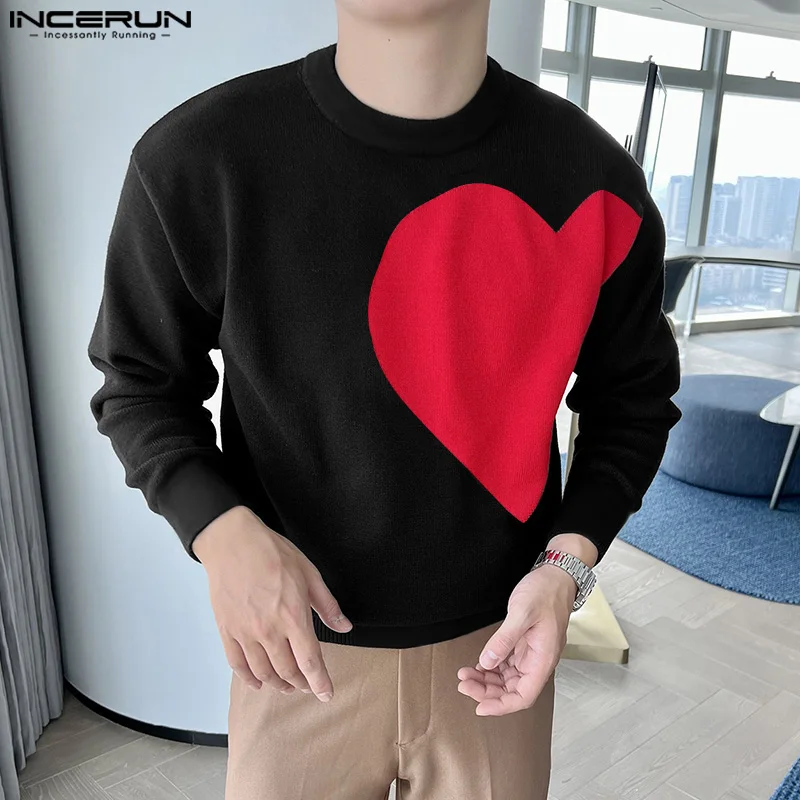 

2022 Men T Shirt Printing O-neck Long Sleeve Streetwear Korean Style Men Clothing Loose Stylish Casual Tee Tops S-5XL INCERUN
