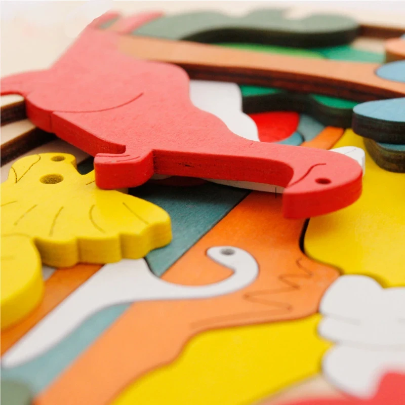 Пазл деревянный многослойный с лазерной гравировкой креативная головоломка