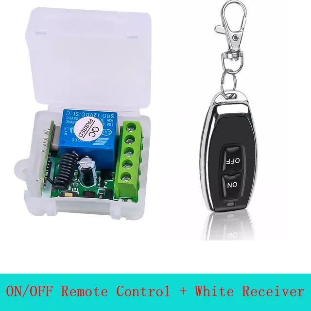 

202210A Relay 1 CH Wireless RF Remote Control Switch Transmitter with Receiver Module 433mhz LED Remote Control 2022 2022