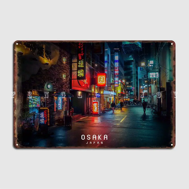 

Osaka Metal Plaque Poster Pub Garage Personalized Wall Decor Pub Tin Sign Posters