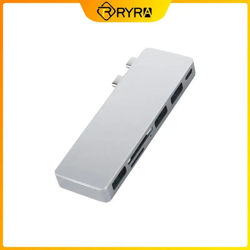 

RYRA 6 In 1 Multi-ports Hub OTG Adapter Type-C Docking Station USB-C To USB 3.0 HUB SD/TF Card Reader For Laptop Accessories