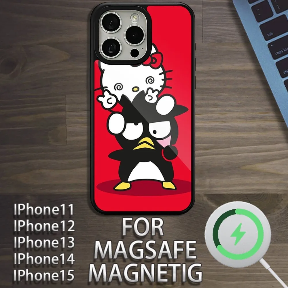 B-Badtz maruS чехол для телефона iPhone 15 14 13 12 11 Pro Max Plus Magsafe Магнитный беспроводной