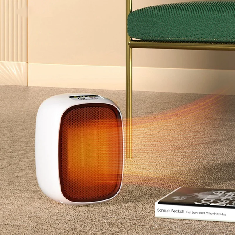 

Electric Space Heater Mini Portable PTC Fast Heating Ceramic Desktop Heater Warm Air Blower for Home Desktop-US Plug