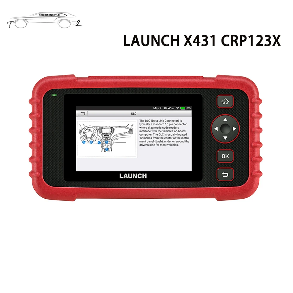 

Original LAUNCH X431 CRP123X Auto OBD2 Diagnostic Scan Tool Engine ABS Airbag SRS AT OBD 2 Scanner Code Reader Free Update
