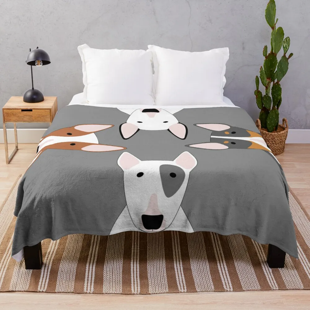 

Bull Terrier Squad Throw Blanket Throw Blanket For Sofa