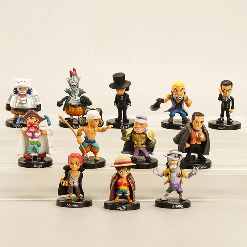 

12Pcs/Set One Piece Monkey D. Luffy Nami Boa Hancock Roronoa Zoro PVC Action Figures Model Dolls Toys Christmas Gifts