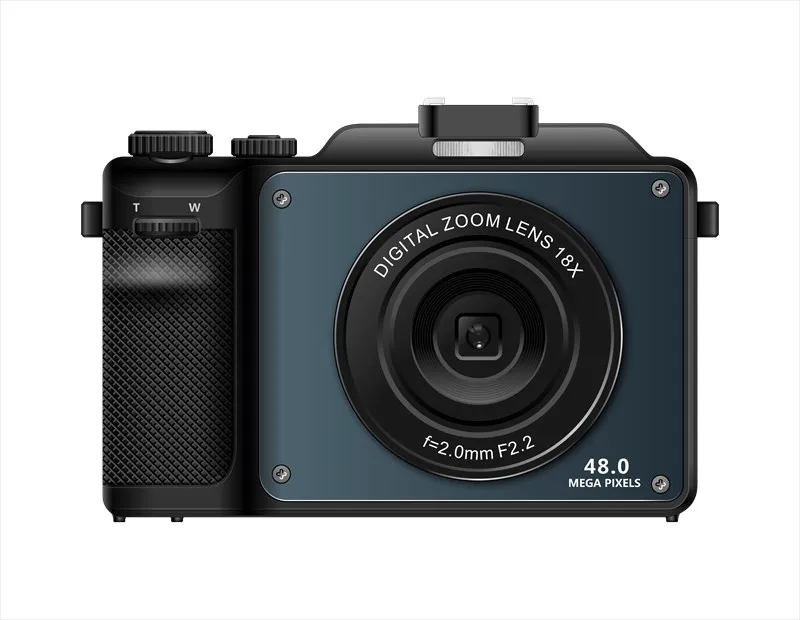 

Новинка 2023, цифровая камера с корпусом «сделай сам» 48 МП для фотосъемки, двойной объектив спереди и сзади для селфи, видеокамера 4K, записывающая камера с автофокусом 18X, веб-камера