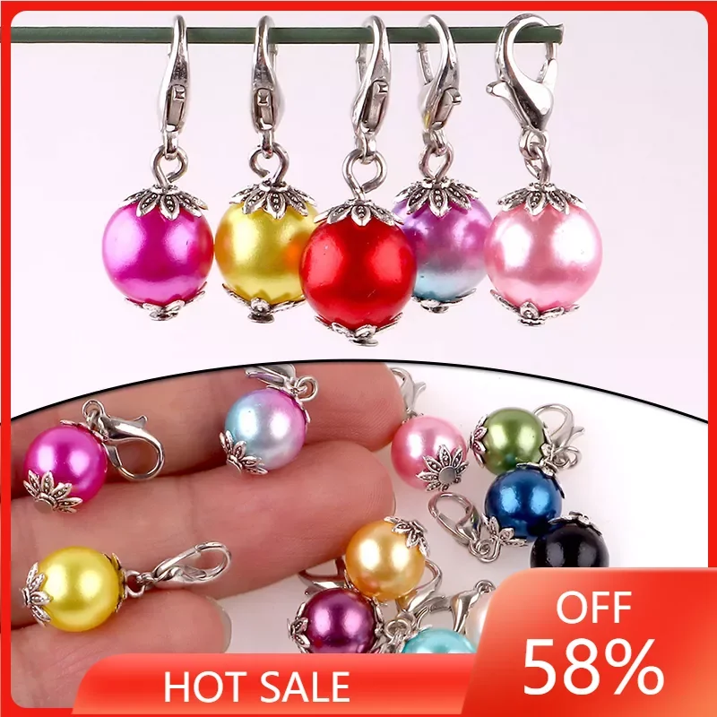 

Zinc Alloy Knitting Stitch Markers Crochet Stitch Lock Knit Needlework Accessories Knitting Locking Stitch Marker 27*10mm