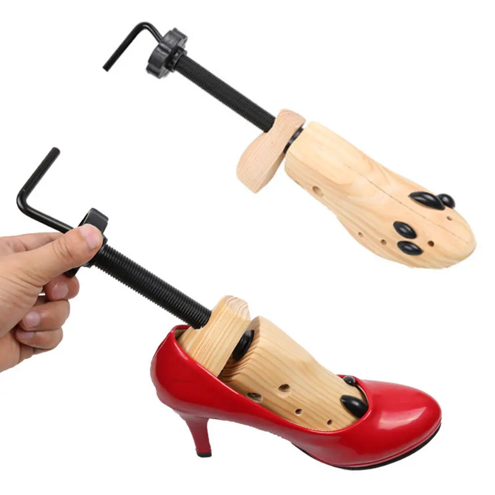 

Women Men Rack Support Boots Expander Anti Wrinkle Two Way Wooden High Heels Holder Keeper Shaper Shoe Stretcher Bunion