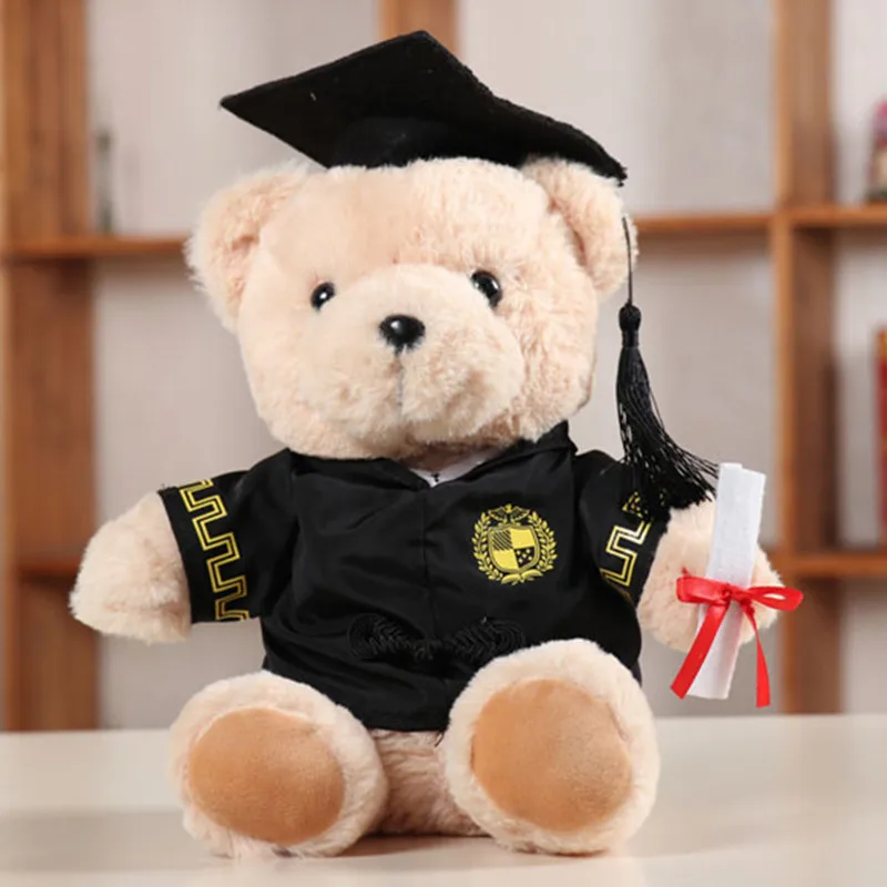 Dr. Hat Teddy Bear Graduation Doll Cute Memorable Season Gift Suitable for Classmates and Friends |