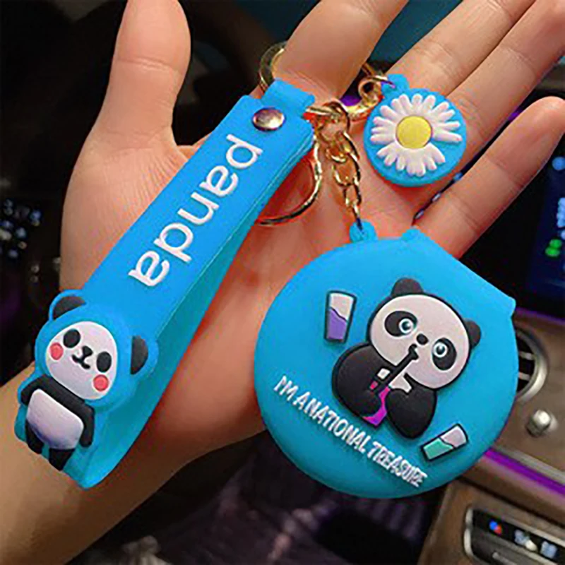 

Аниме творческий ПВХ Единорог Панда и другие аниме зеркало для макияжа брелок Подвеска оформление искусственный маленький подарок